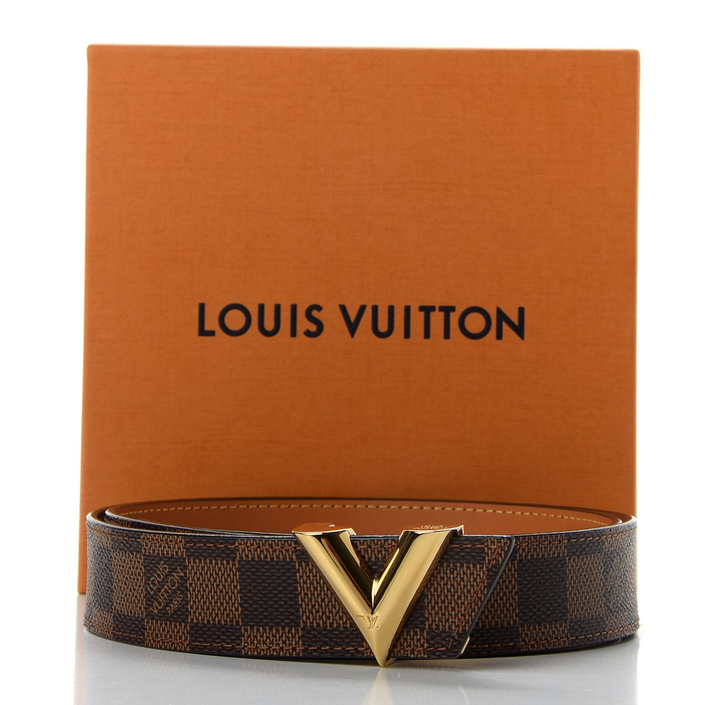 Damier Ebene 30mm Essential V Belt 90 36