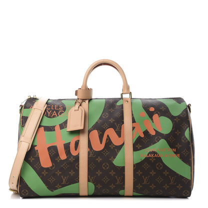 Louis Vuitton Monogram Tahitienne Hawaii Keepall Bandouliere 50 1 of 11