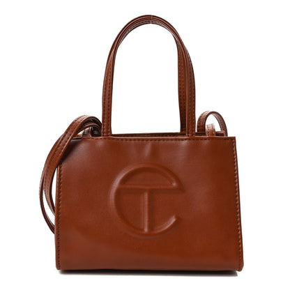 Telfar Vegan Leather Small Shopping Bag Tan 1 of 10