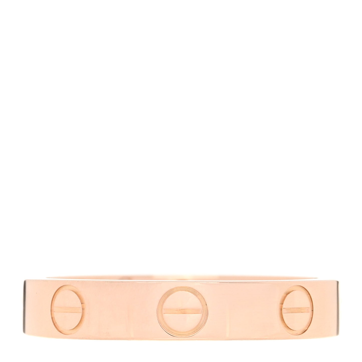 18K Pink Gold 3.5mm LOVE Wedding Band Ring 51 5.75