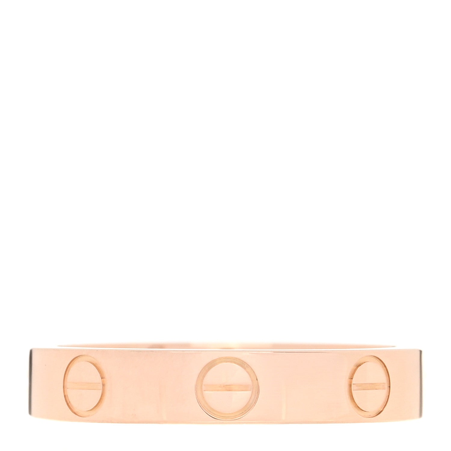 Cartier 18K Pink Gold 3.5mm LOVE Wedding Band Ring 51 5.75 1 of 4