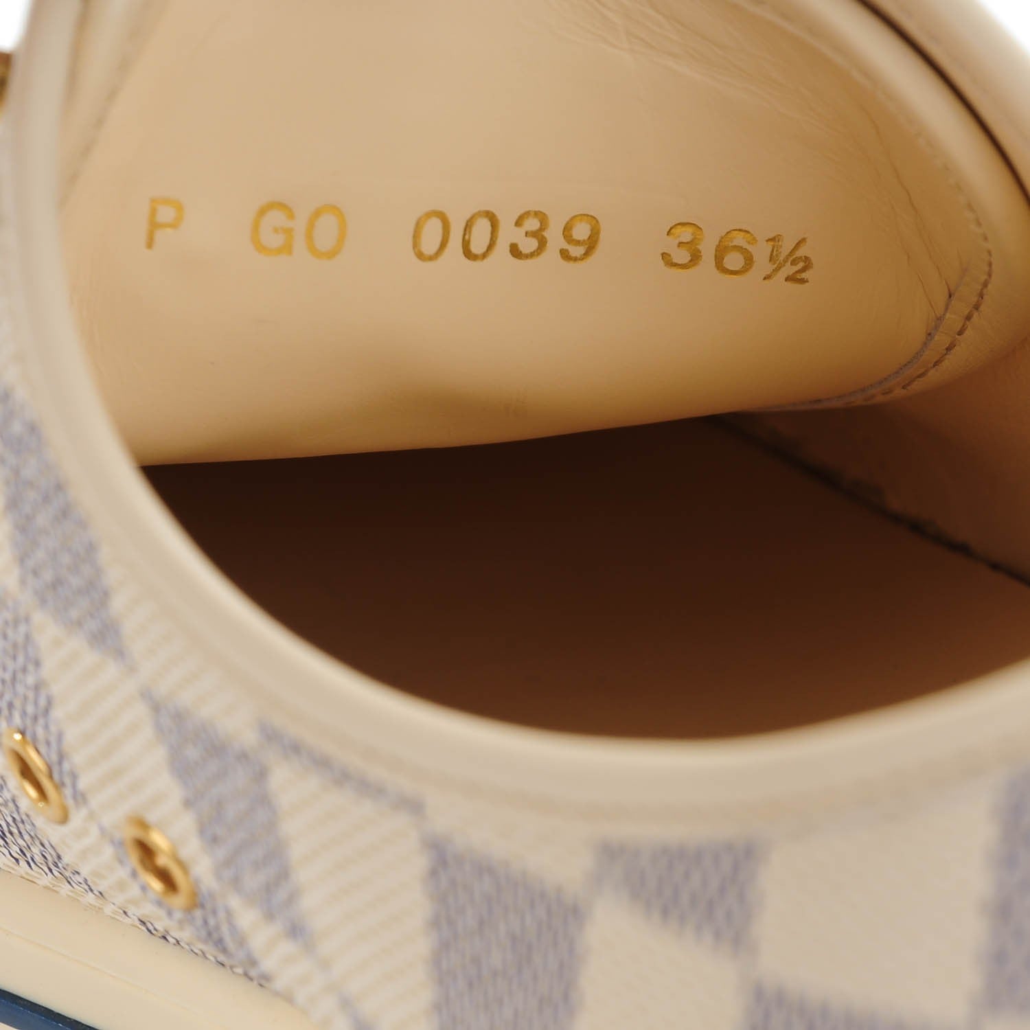 Louis Vuitton Damier Azur Punchy Sneakers 36.5 6 of 7