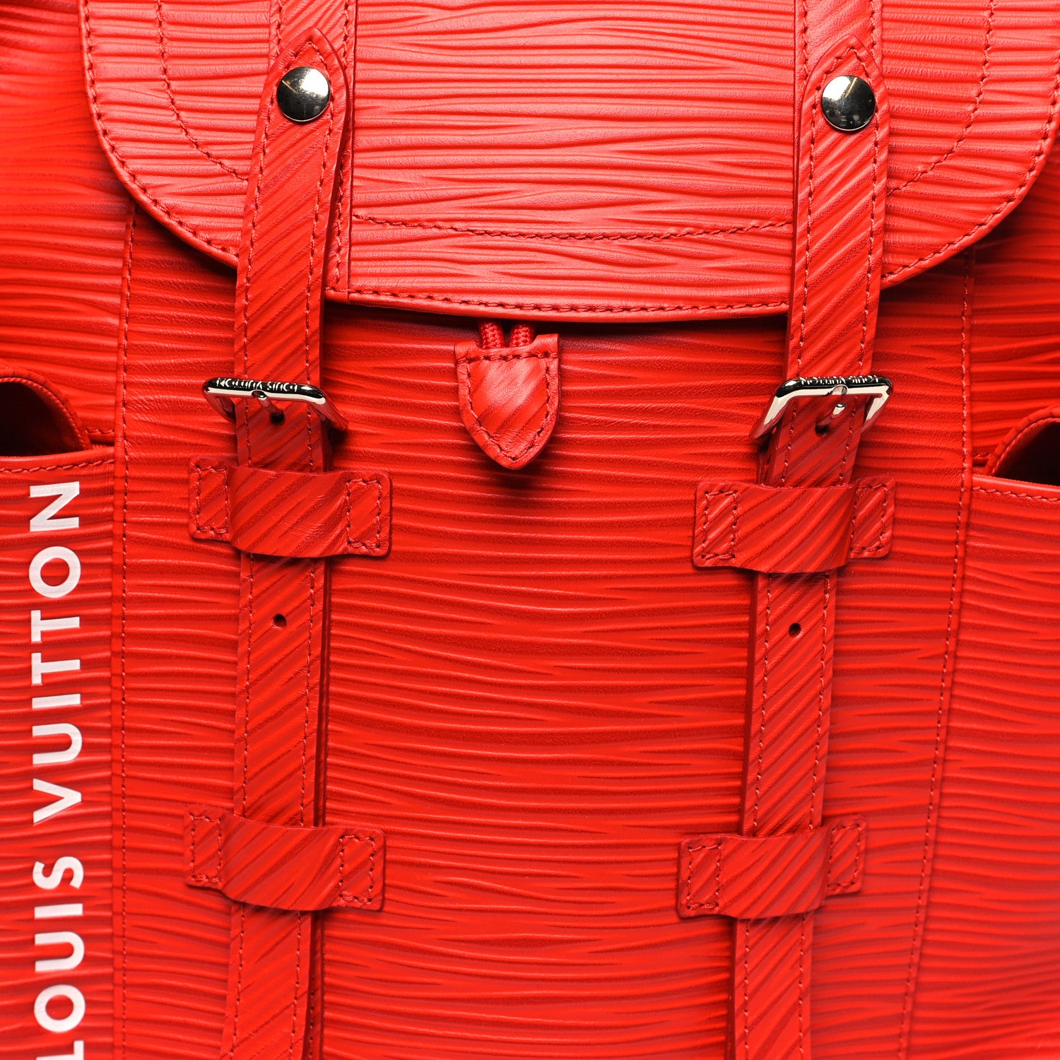 Louis Vuitton Epi Christopher Backpack MM Red 6 of 8