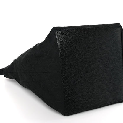 Gucci GG Monogram Small Web Handle Bucket Tote Black 8 of 9