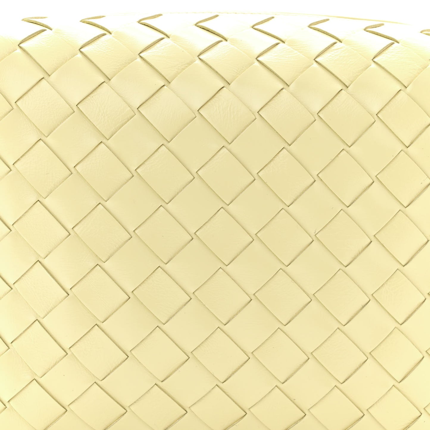 Calfskin Intrecciato Metallic Knot Small Loop Crossbody Bag Ice Cream