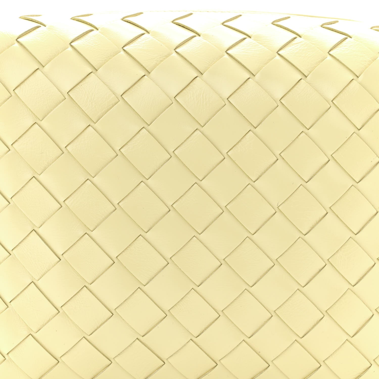 Bottega Veneta Calfskin Intrecciato Metallic Knot Small Loop Crossbody Bag Ice Cream 7 of 9