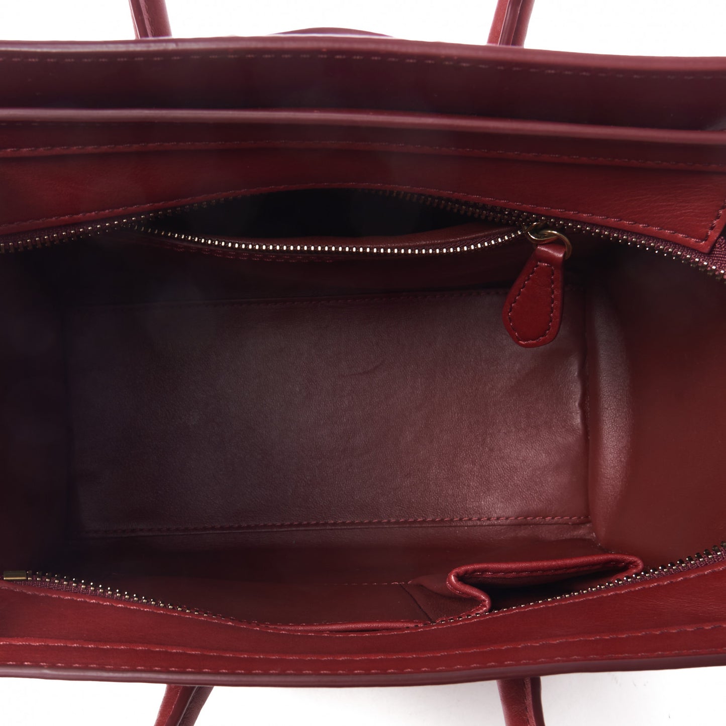 Smooth Calfskin Micro Luggage Red