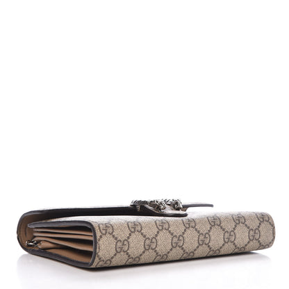 Gucci GG Supreme Monogram Mini Dionysus Chain Wallet Beige Taupe 3 of 9