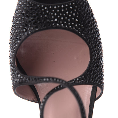 Gucci Satin Crystal Lili Platform Pumps 40 Black 10 of 14