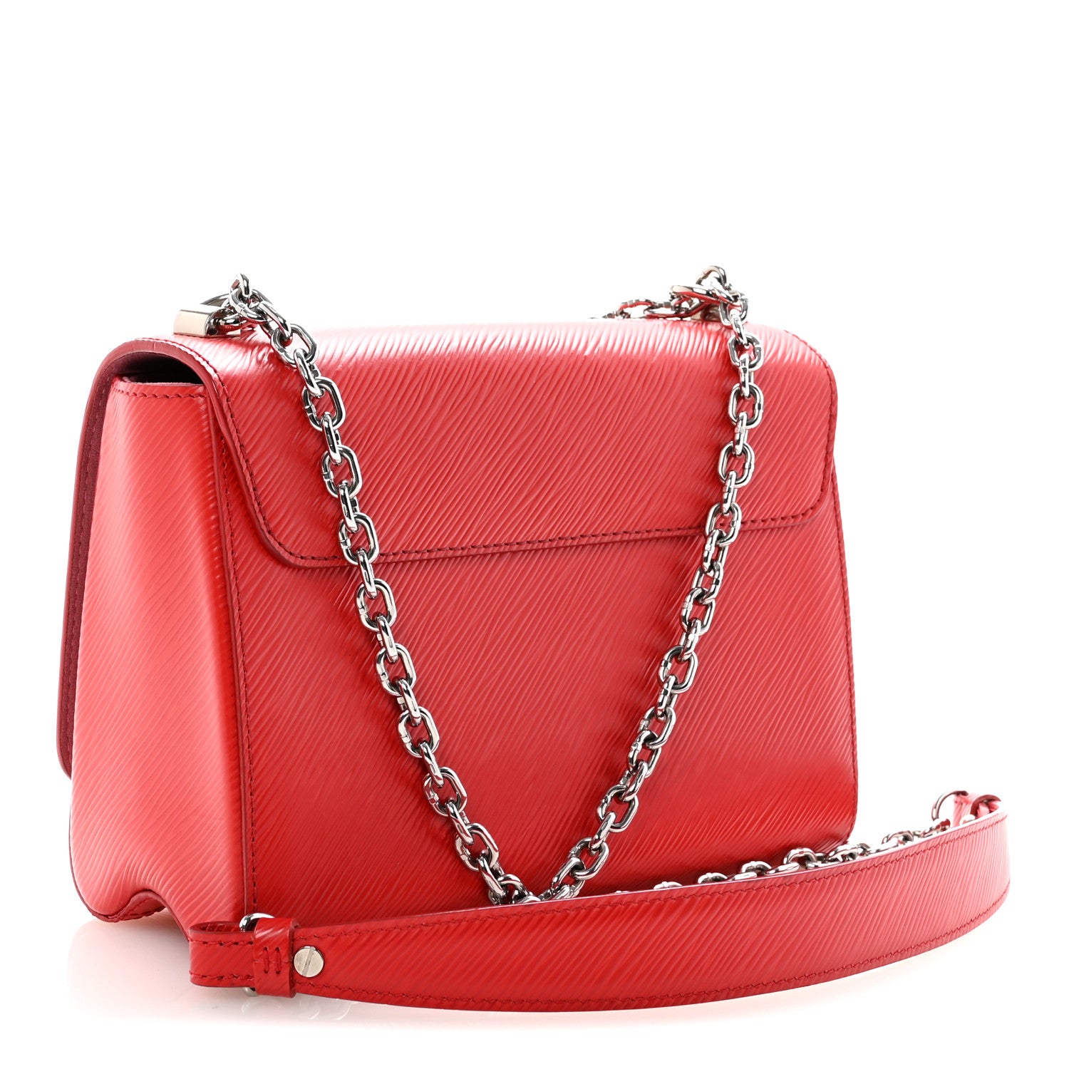 Louis Vuitton Epi Twist Shoulder Bag MM Coquelicot 3 of 8