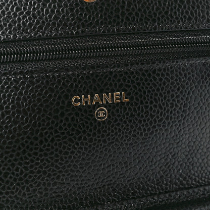 Chanel Caviar Quilted Wallet on Chain WOC Black 6 of 12