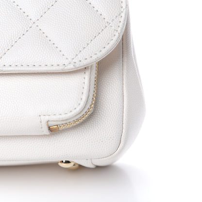 Chanel Caviar Quilted Medium Business Affinity Flap White 14 of 17