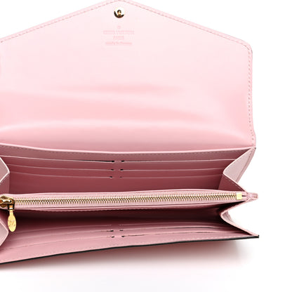 Louis Vuitton Vernis Sarah Wallet NM Rose Ballerine 5 of 6