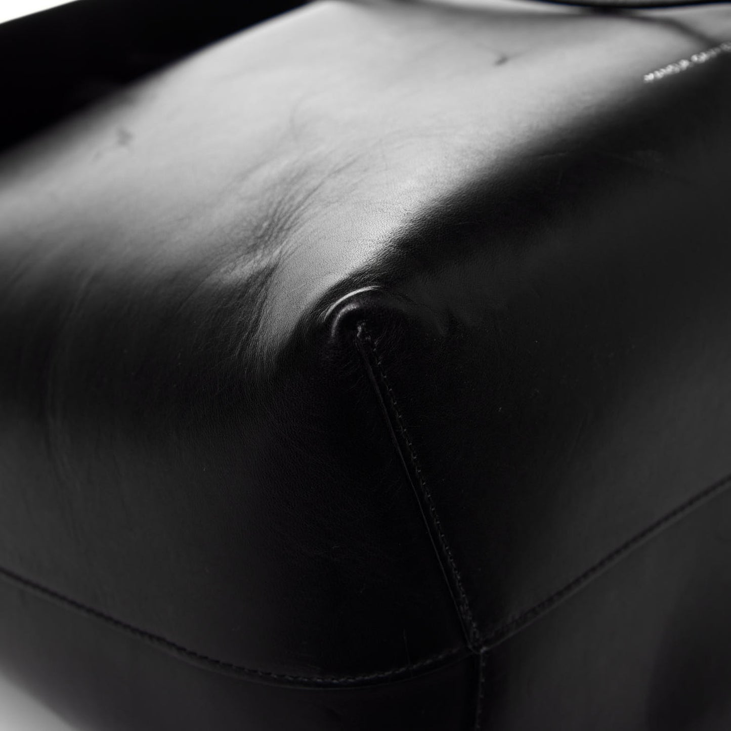 Vegetable Tanned Calfskin Backpack Black Flamma
