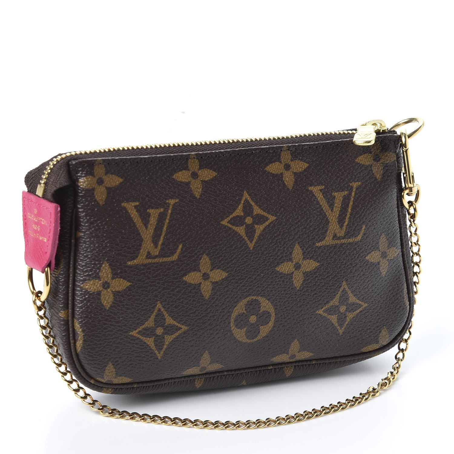 Louis Vuitton Monogram 2019 Christmas Animation Mini Courchevel Pochette Accessories Fuchsia 2 of 8