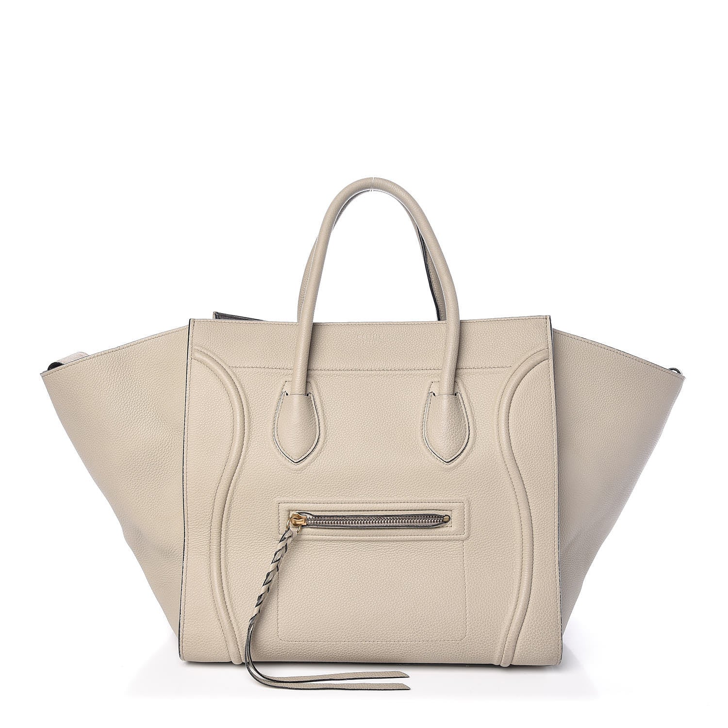 Celine Baby Grained Calfskin Medium Phantom Luggage Quartz 1 of 16