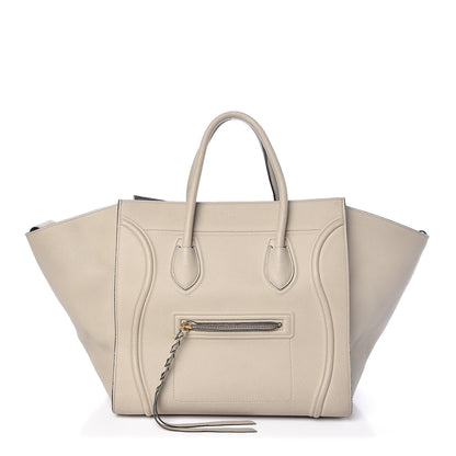Celine Baby Grained Calfskin Medium Phantom Luggage Quartz 1 of 16
