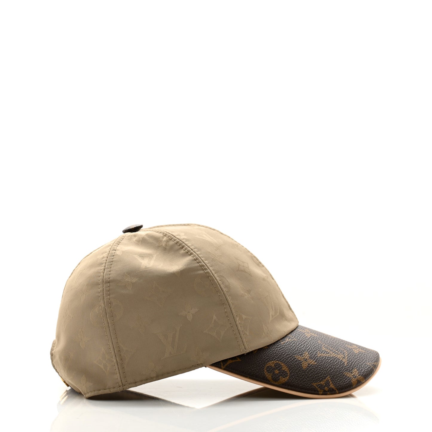 Monogram Polyester Silk LV Get Ready Cap M Beige