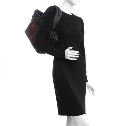 Chanel Nylon Quilted Coco Cocoon Medium Reversible Tote Black Red 2 of 20
