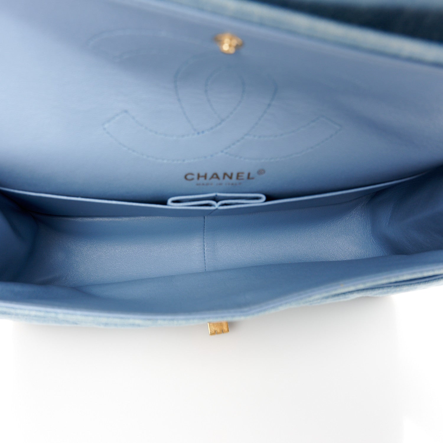 Chanel Denim Quilted 2.55 Reissue 226 Flap Light Blue 5 of 10