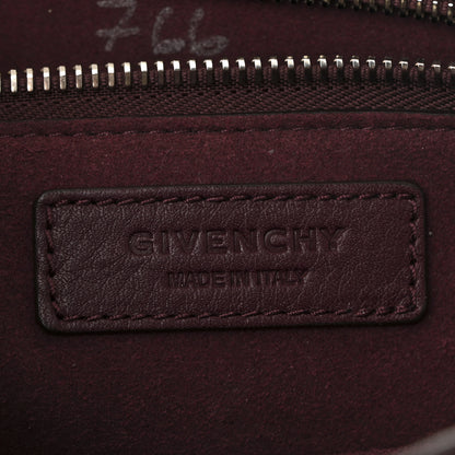 Givenchy Grained Calfskin Small Shark Lock Satchel Burgundy 11 of 19