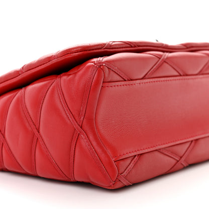 Louis Vuitton Lambskin Malletage GO-14 MM Rouge 8 of 14