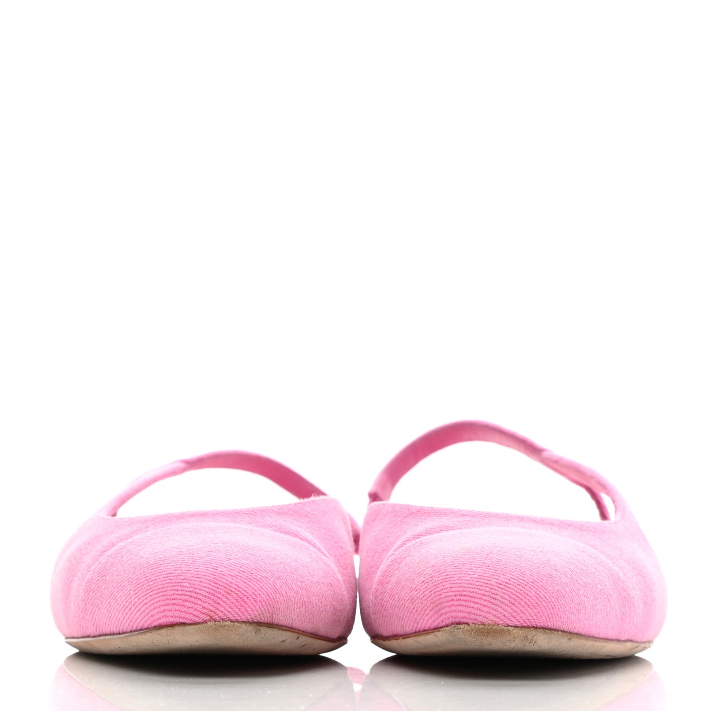 Denim Cap Toe CC Slingback Flat 38.5 Neon Pink