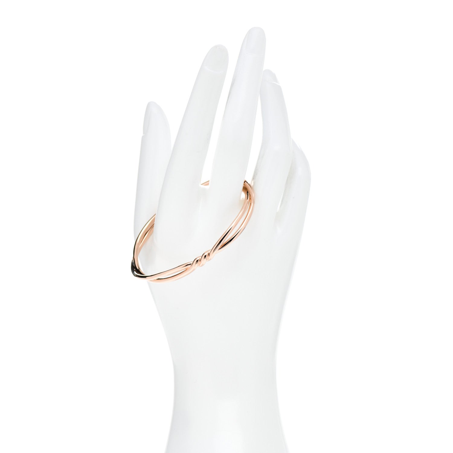 David Yurman 18K Rose Gold Continuance Center Twist Bracelet 2 of 4
