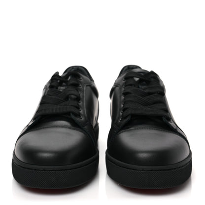 Christian Louboutin Calfskin Vieira Walk Flat Sneakers 38.5 Black 2 of 7