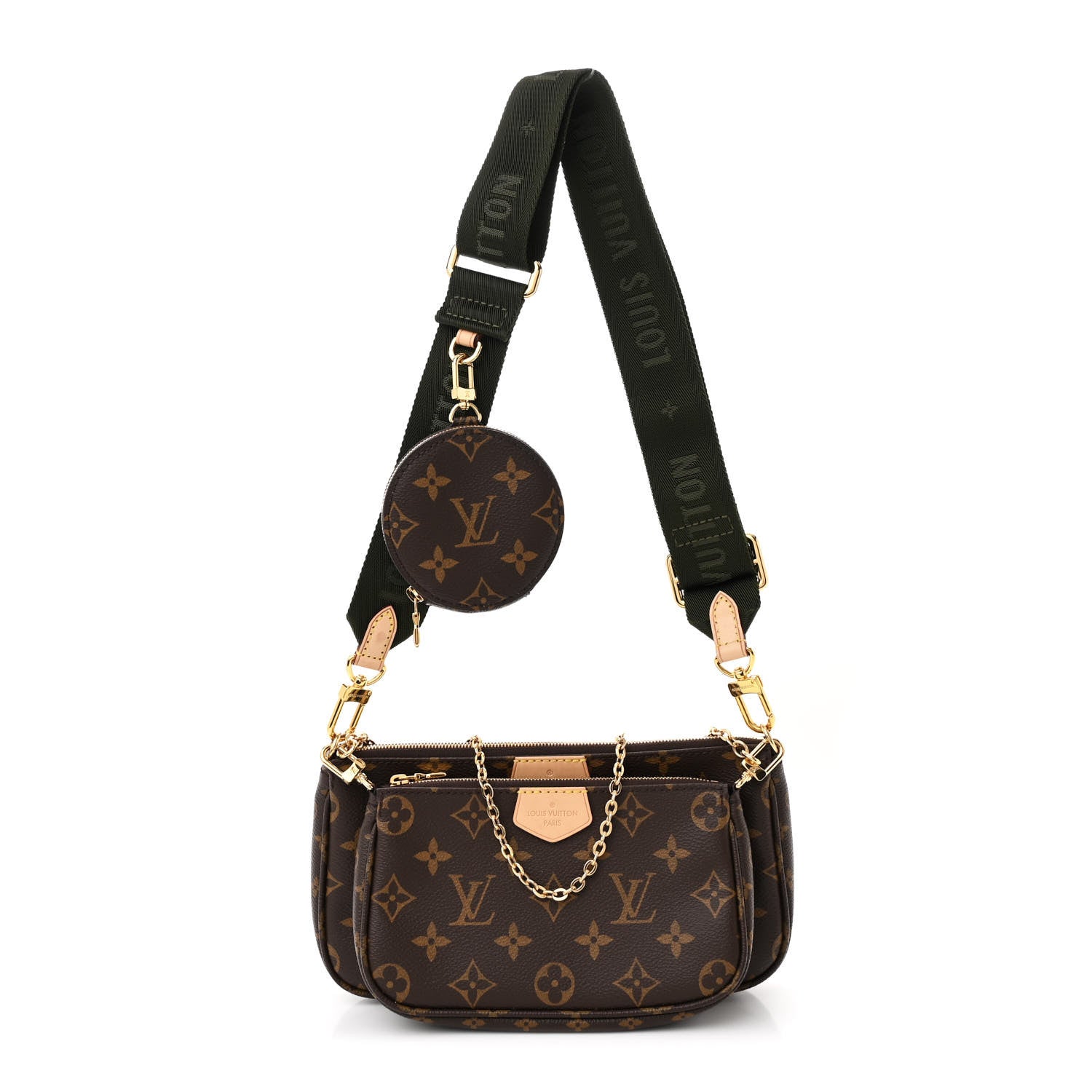 Louis Vuitton Monogram Multi Pochette Accessories Kaki 1 of 12