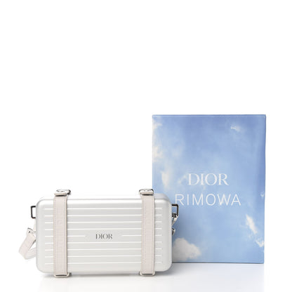 Christian Dior X RIMOWA Aluminum Personal Clutch On Strap Silver 16 of 16