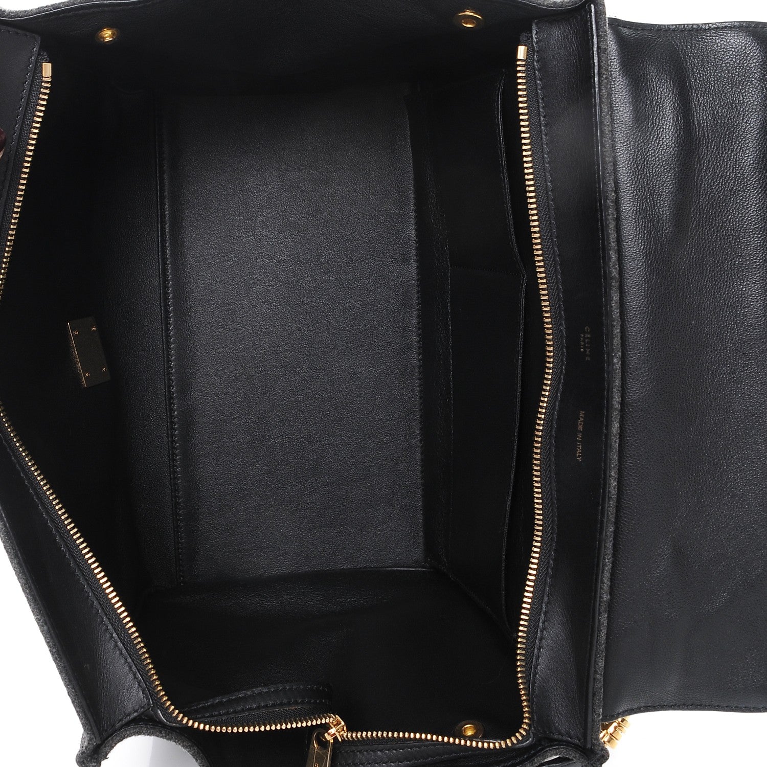 Celine Smooth Calfskin Felt Medium Trapeze Grey 6 of 10