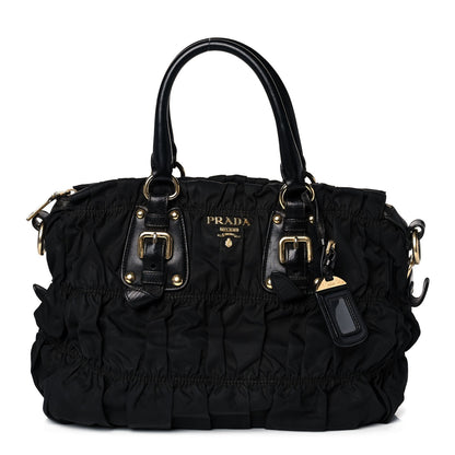 Prada Tessuto Nylon Gaufre Tote Black 1 of 9
