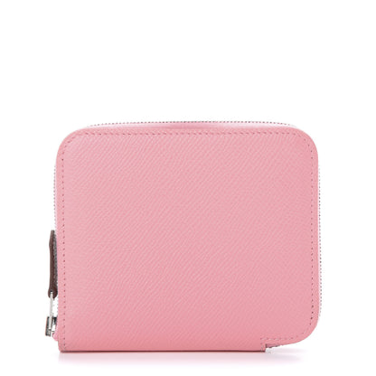 Hermes Epsom Silk'in Compact Wallet Rose Confetti 1 of 7