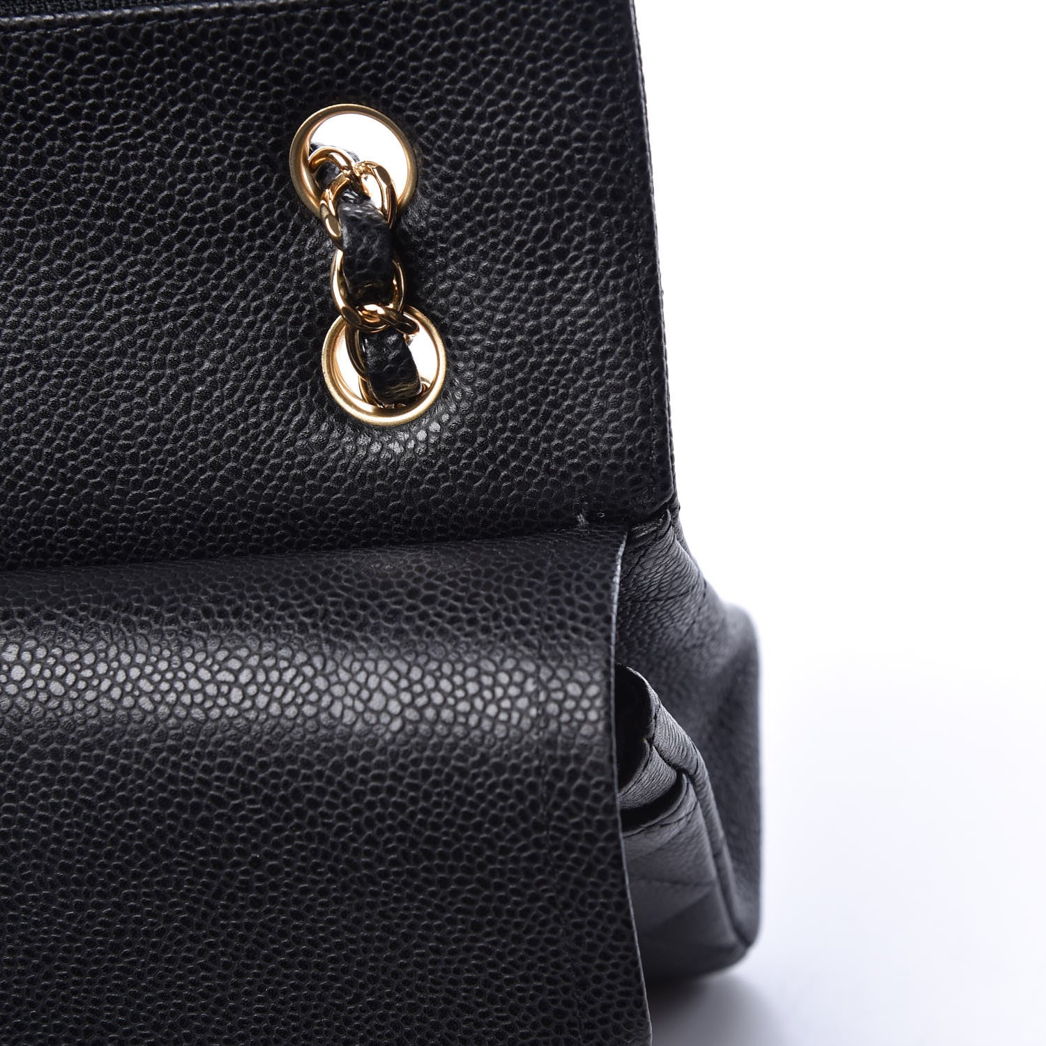 Chanel Caviar Quilted Medium Double Flap Black 12 of 22