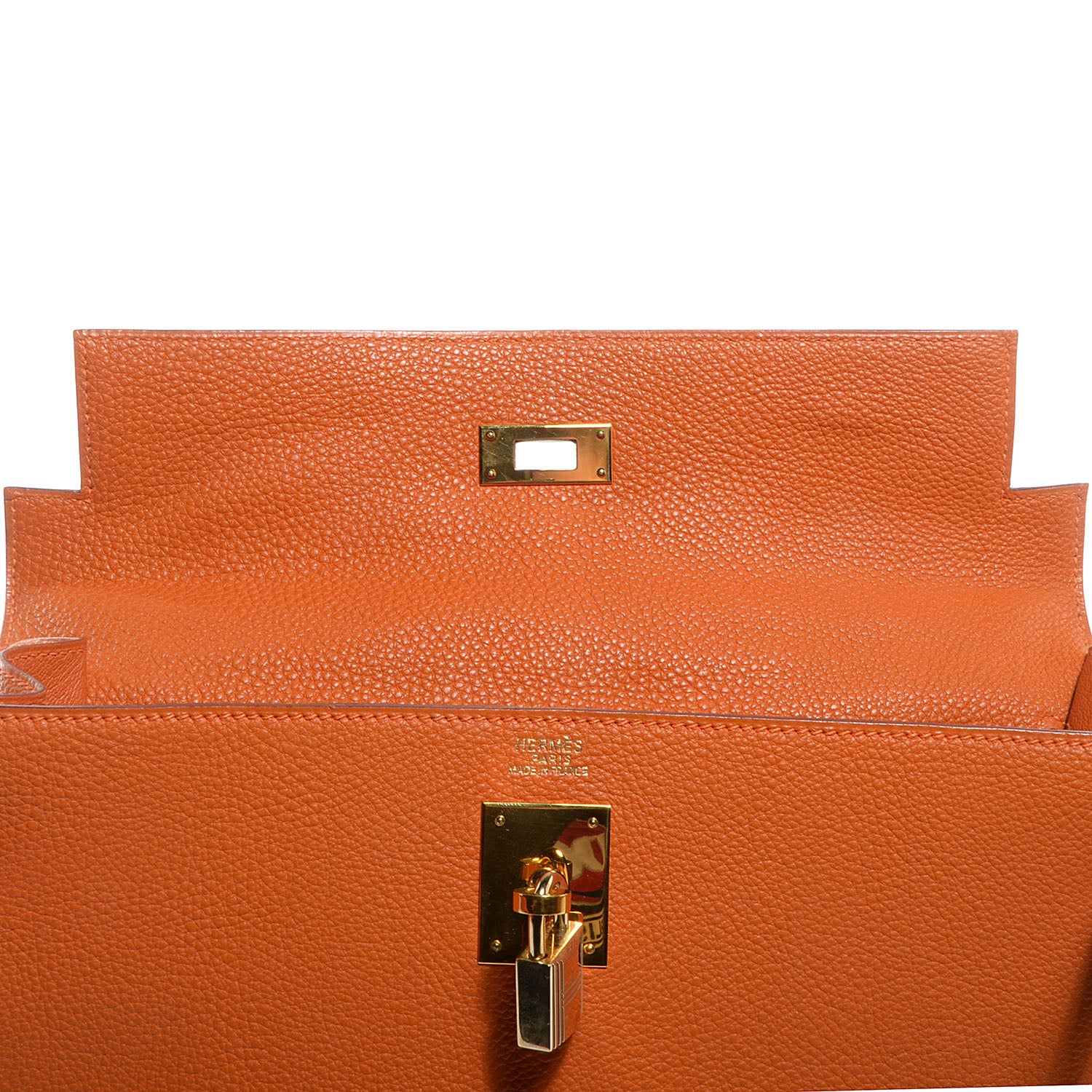 Hermes Togo Kelly Sellier 32 Orange 3 of 27