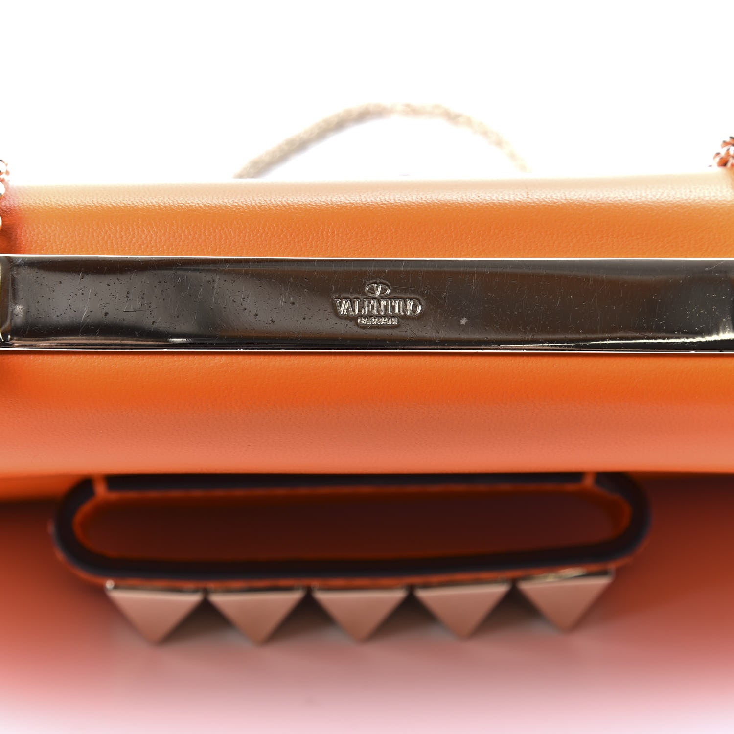 Valentino Garavani Calfskin Va Va Voom Shoulder Bag Orange 12 of 15