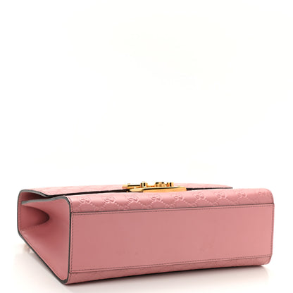 Gucci Guccissima Signature Medium Padlock Shoulder Bag Rose Baby Candy 4 of 10