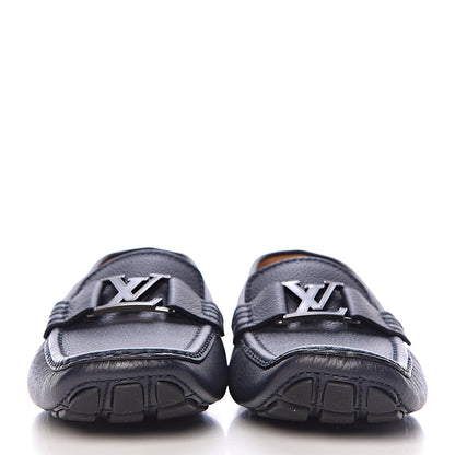 Louis Vuitton Calfskin Mens Monte Carlo Car Shoe Moccasin Loafers 8 Blue 2 of 9