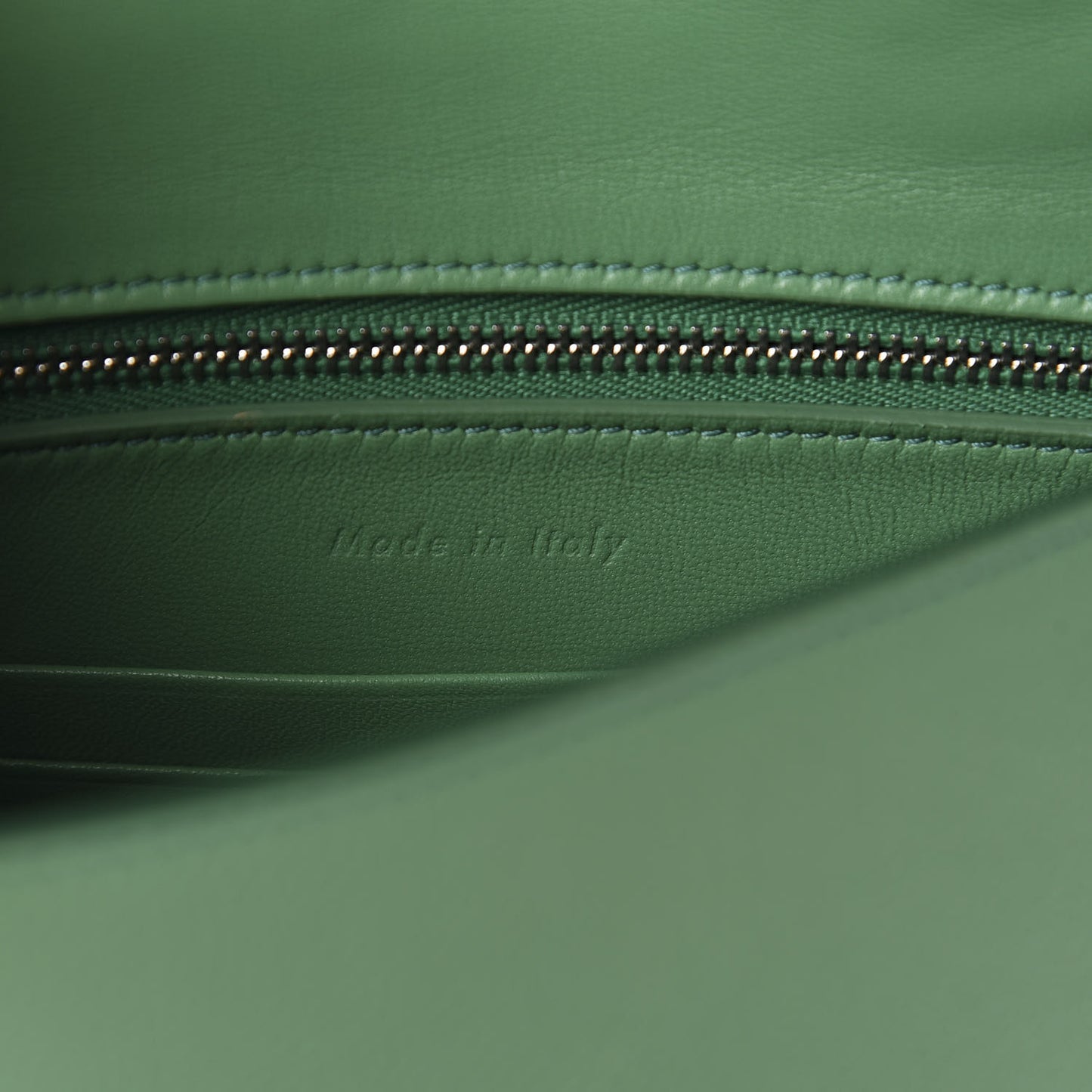 Grained Calfskin Small Trotteur Light Forest