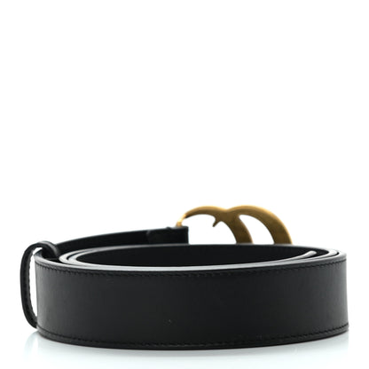 Gucci Calfskin Double G 30mm Belt 85 34 Black 2 of 5