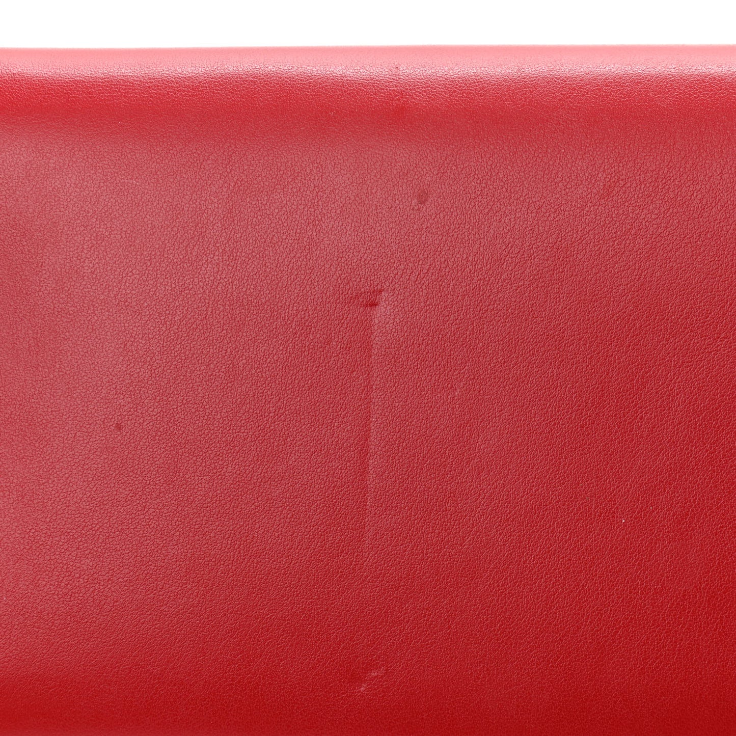 Calfskin 90's Vintage Logo Chain Evening Bag Red