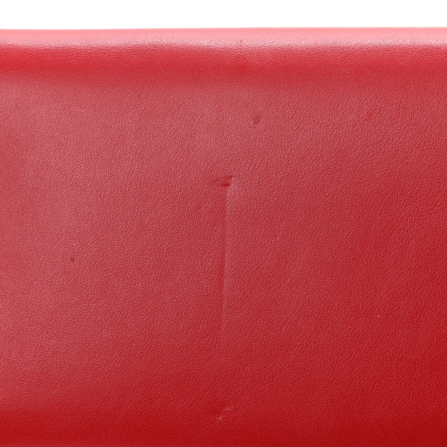 Versace Calfskin 90's Vintage Logo Chain Evening Bag Red 13 of 13