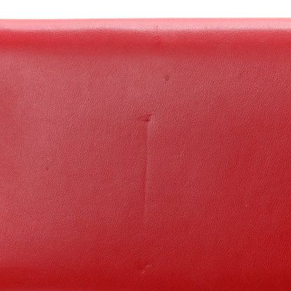 Versace Calfskin 90's Vintage Logo Chain Evening Bag Red 13 of 13