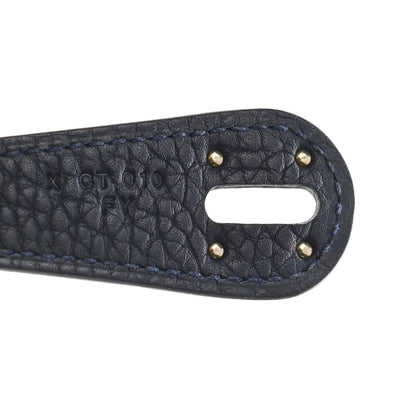 Hermes Taurillon Clemence Lindy 26 Bleu Nuit 7 of 10
