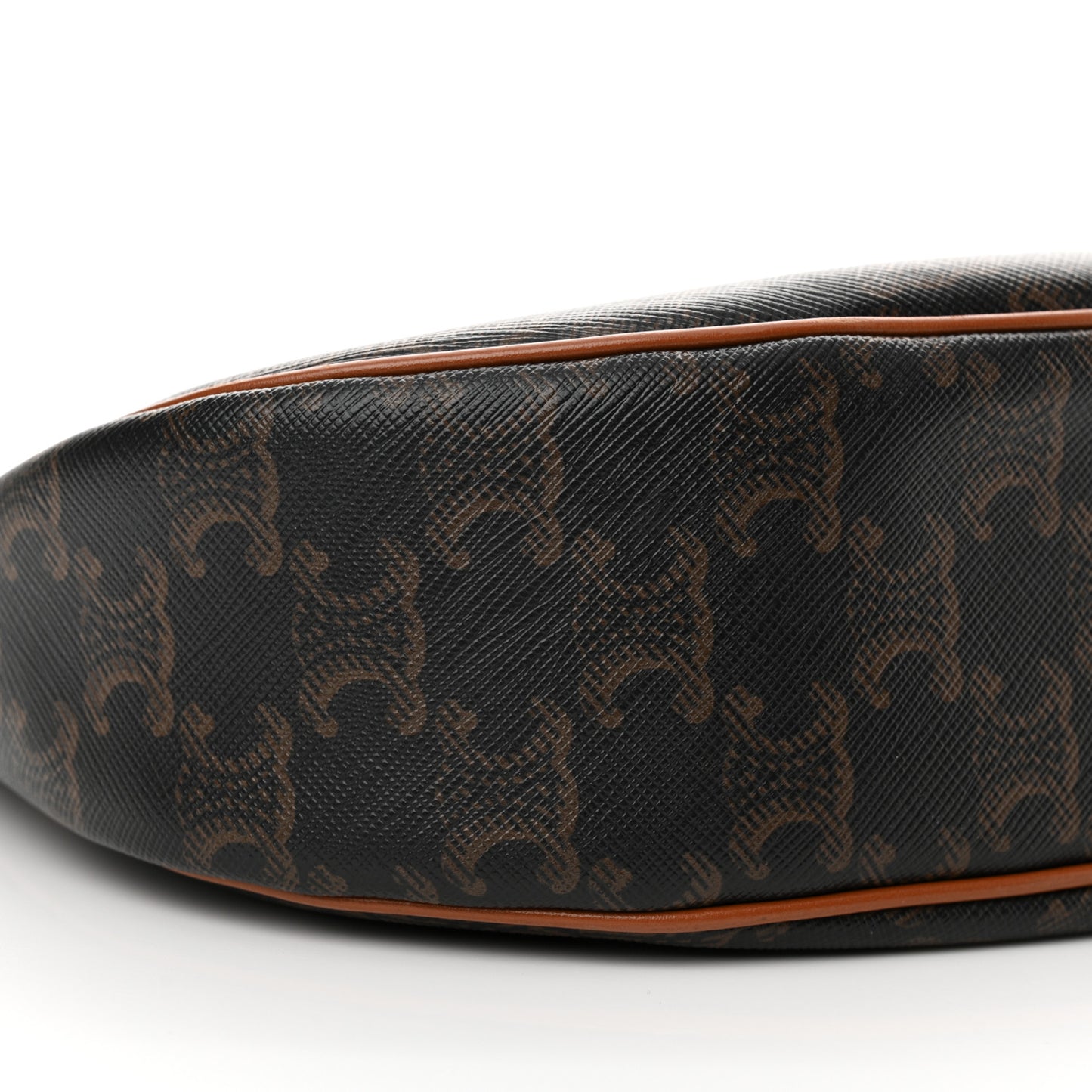 Triomphe Canvas Calfskin Ava Shoulder Bag Tan