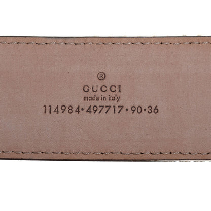 Gucci Canvas Web Interlocking G Belt 90 36 3 of 5