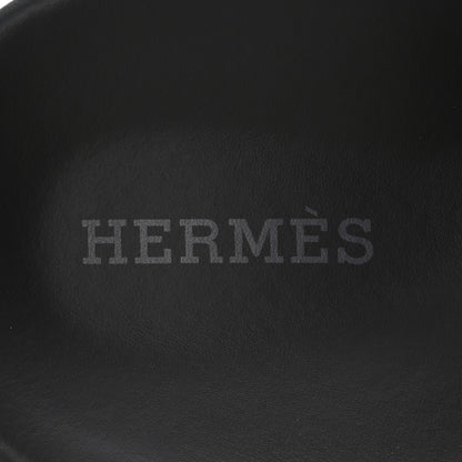 Hermes Calfskin Womens Chypre Sandals 36 Black 8 of 10