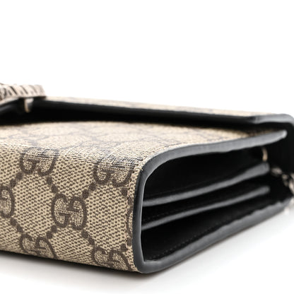 Gucci GG Supreme Monogram Mini Dionysus Chain Wallet Beige Black 10 of 11