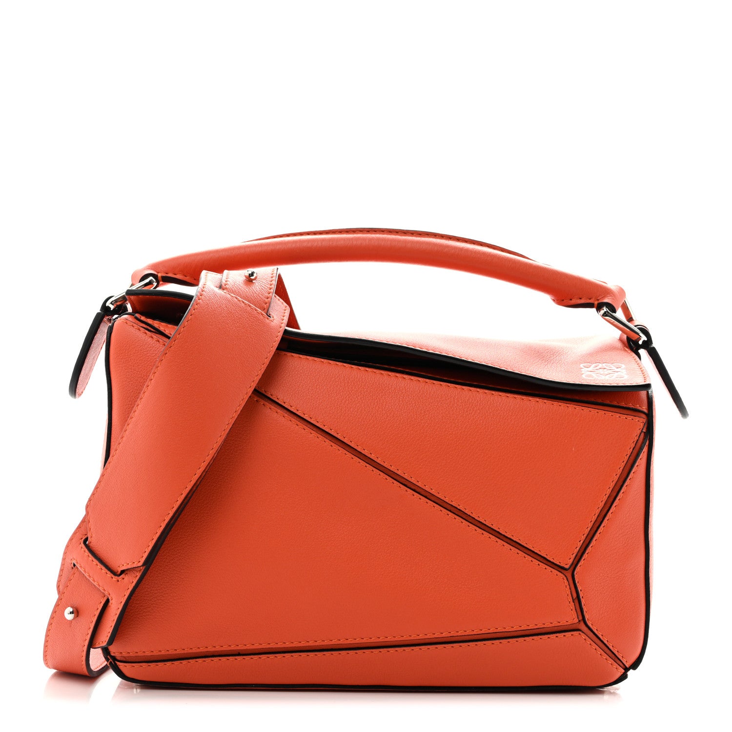 Loewe Calfskin Small Puzzle Bag Orange 1 of 12